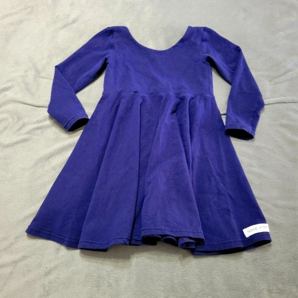 Noise With Dirt Dress Girl 2t Blue Skater Super-twirl Double Scoop Comfy Stretch